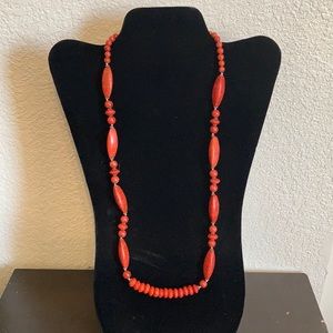 Stone and beaded necklace